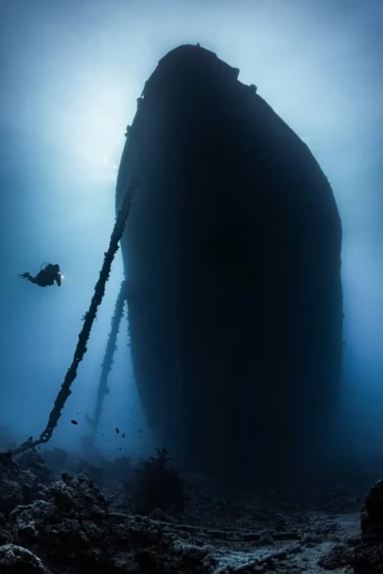 Ostatak nadbudovke broda Monte Cervantes