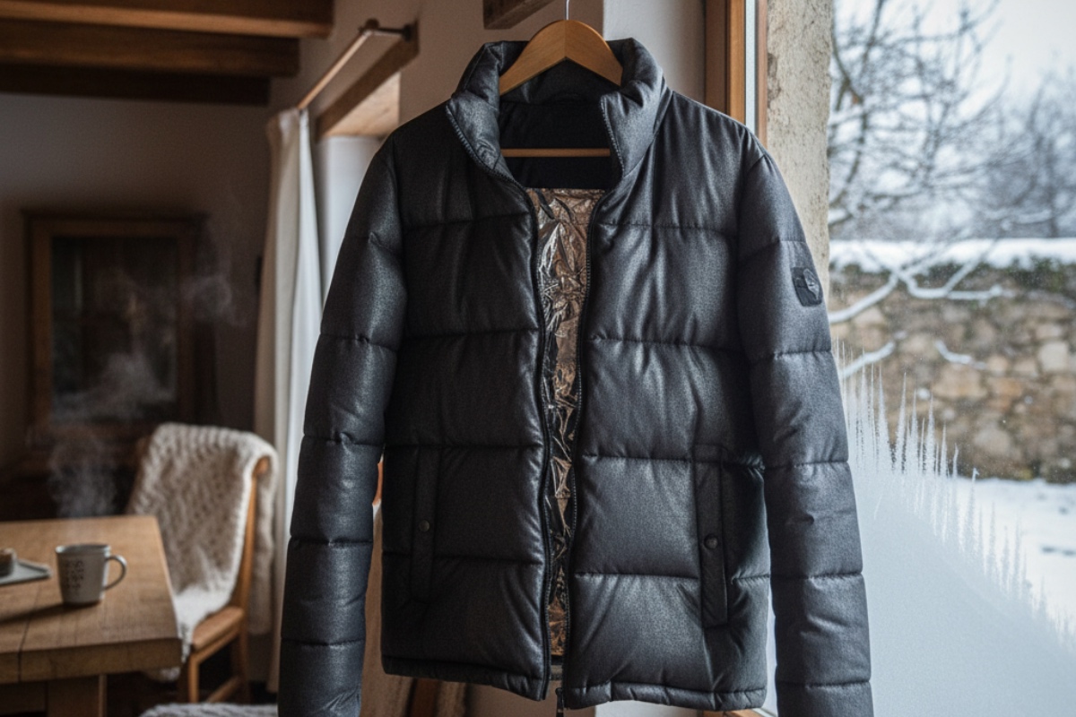 Postavljanje aluminijumske folije u zimsku jaknu