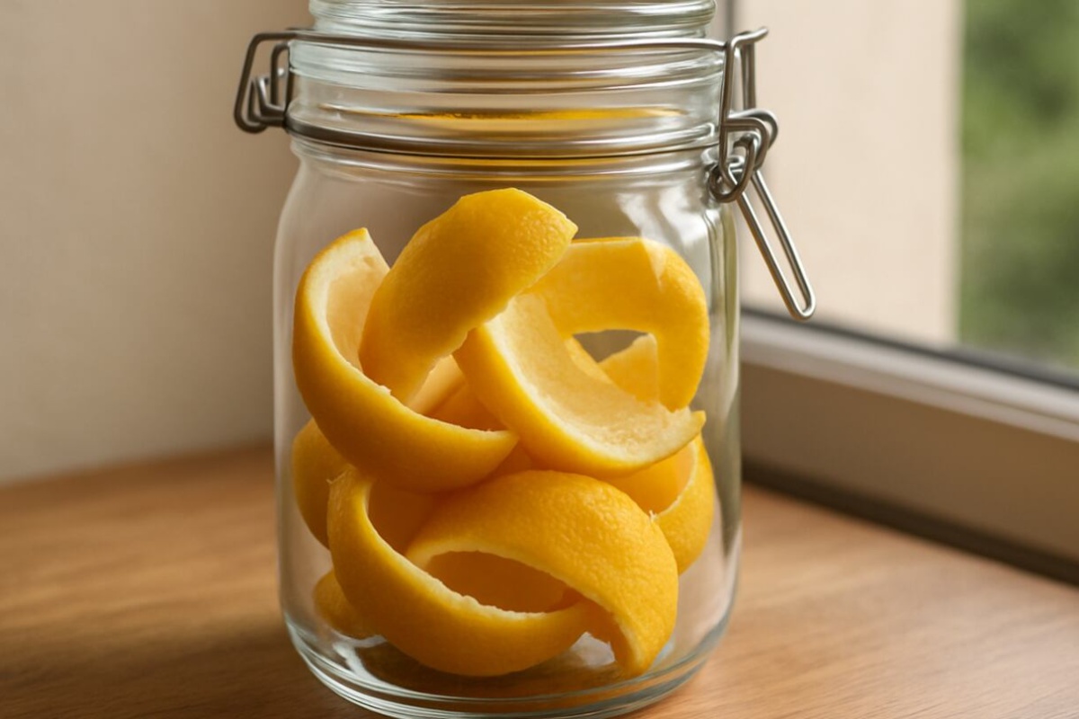 Čišćenje kuhinjske ploče korom limuna