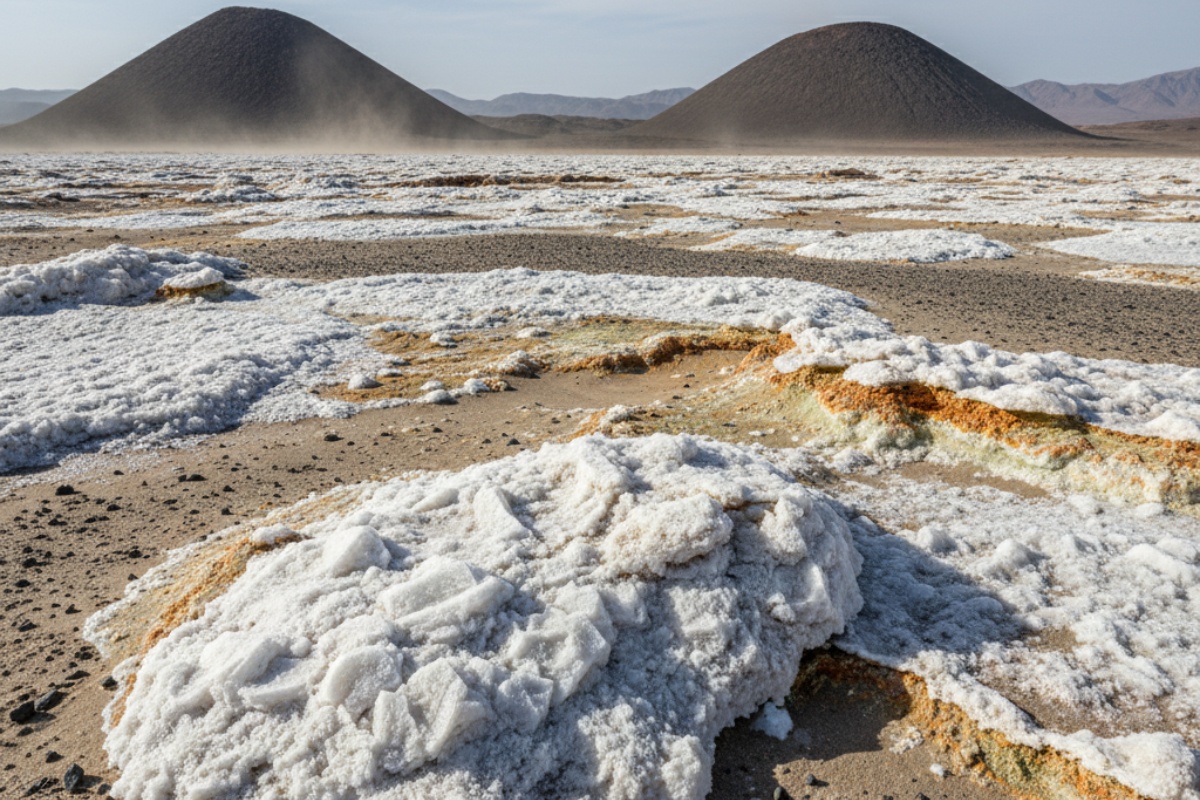 Satelitski snimak bele lobanje u Sahari