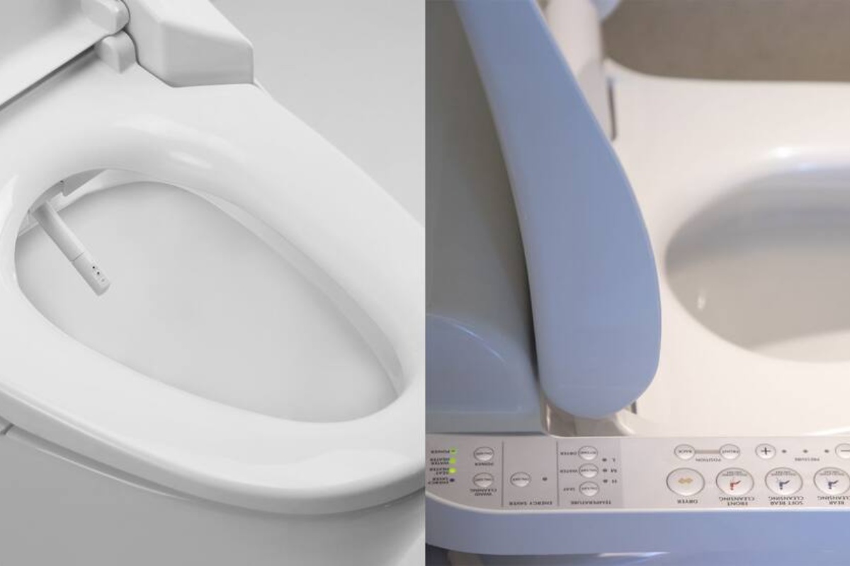 Moderna pametna WC šolja sa kontrolnim panelom