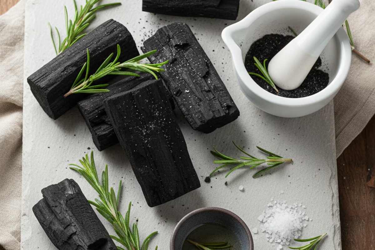 Mešavina ruzmarina i uglja za pročišćavanje doma