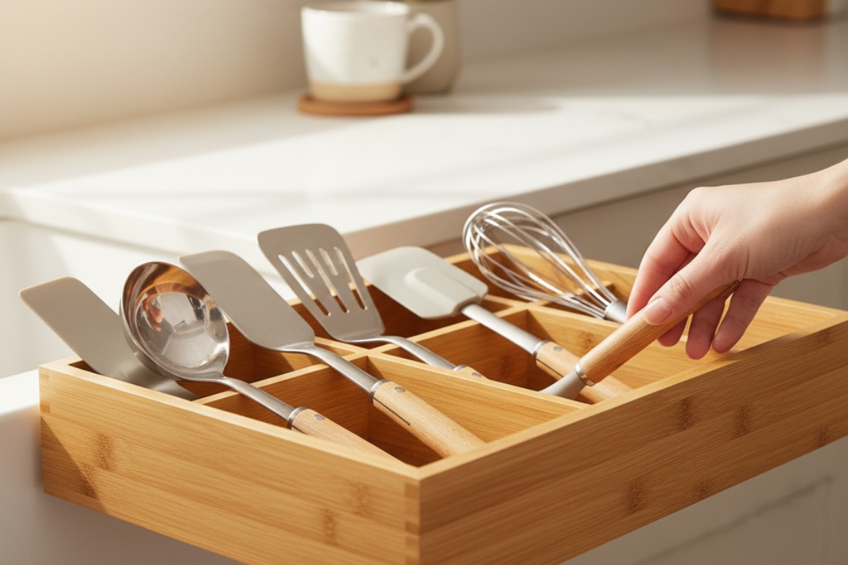 Organizacija kuhinjskog pribora u modernim fiokama
