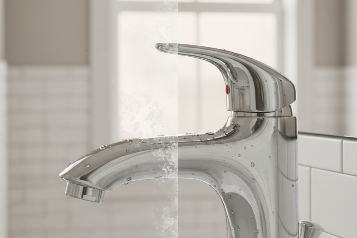 Čišćenje kupatila domaćim sredstvom protiv kamenca