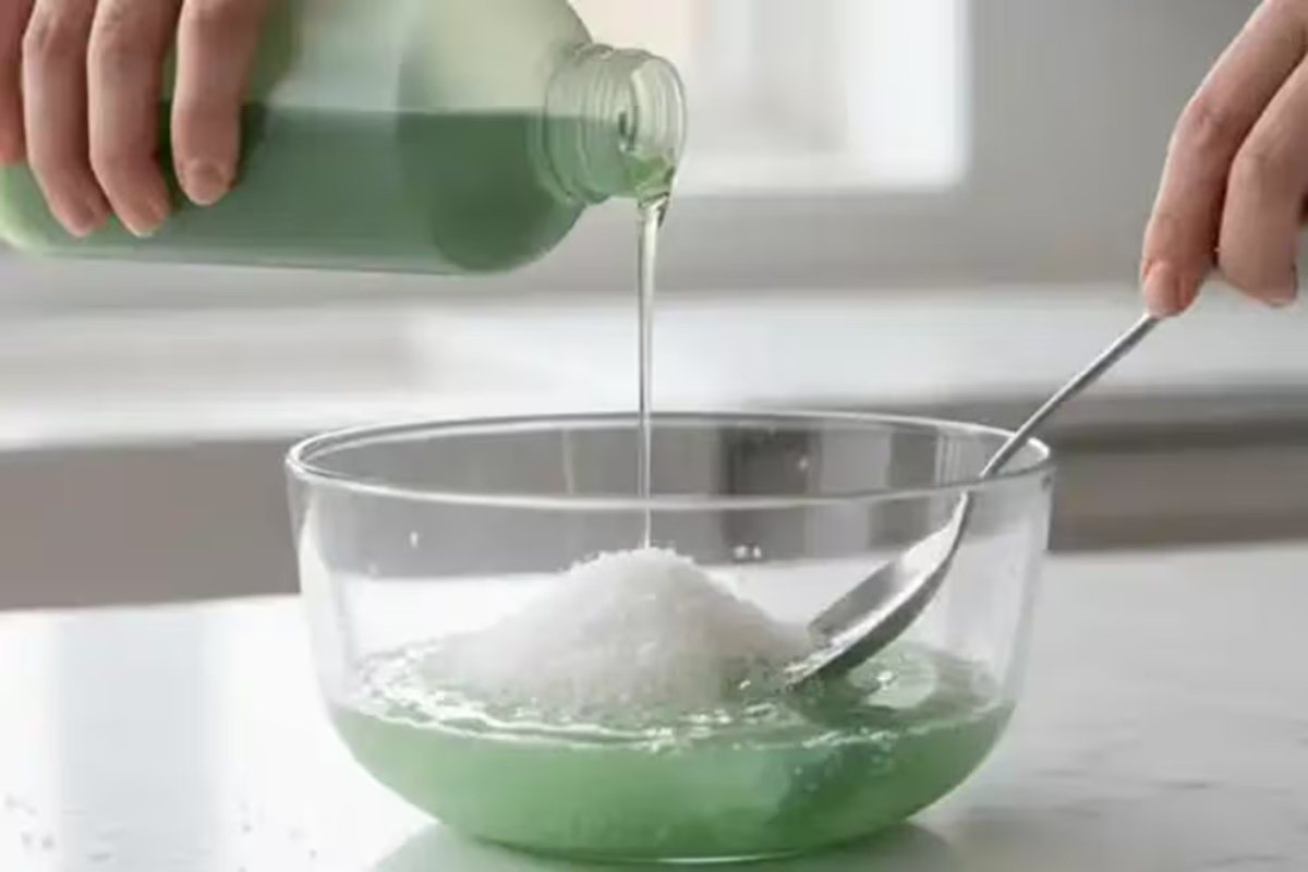 Čišćenje belih patika pomoću četkice i paste za zube