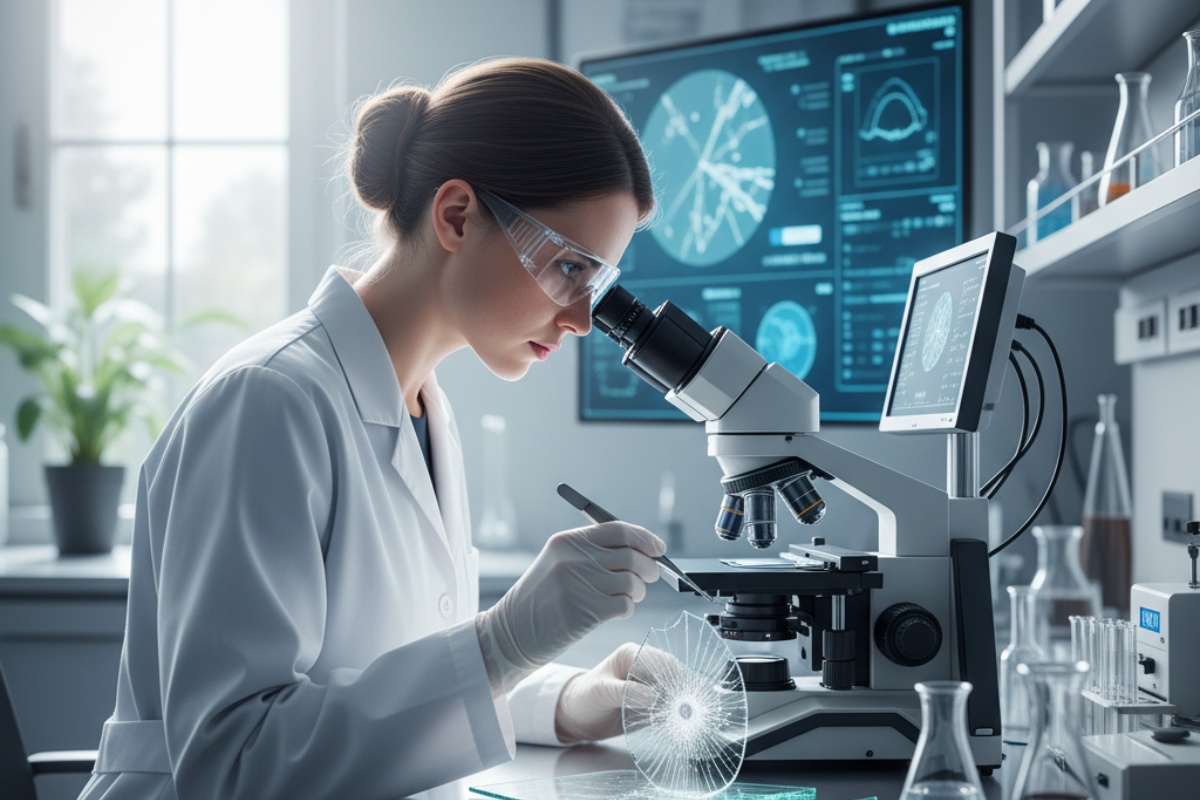 Naučna istraživanja fragmenata meteora na staklu