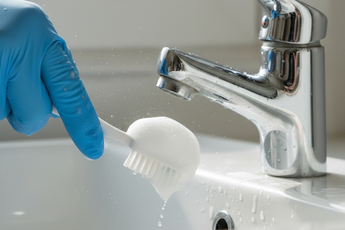 Blistava slavina bez tragova kamenca