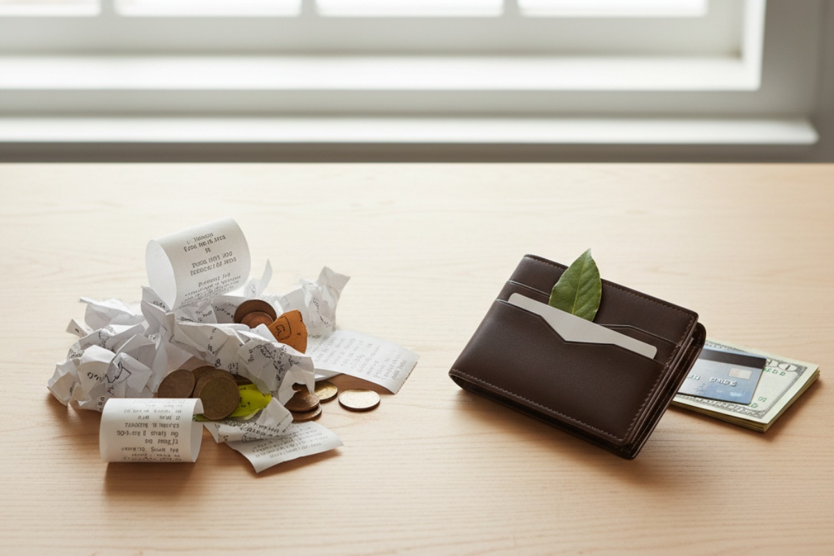 Uredan novčanik i pravilno postavljanje lovora