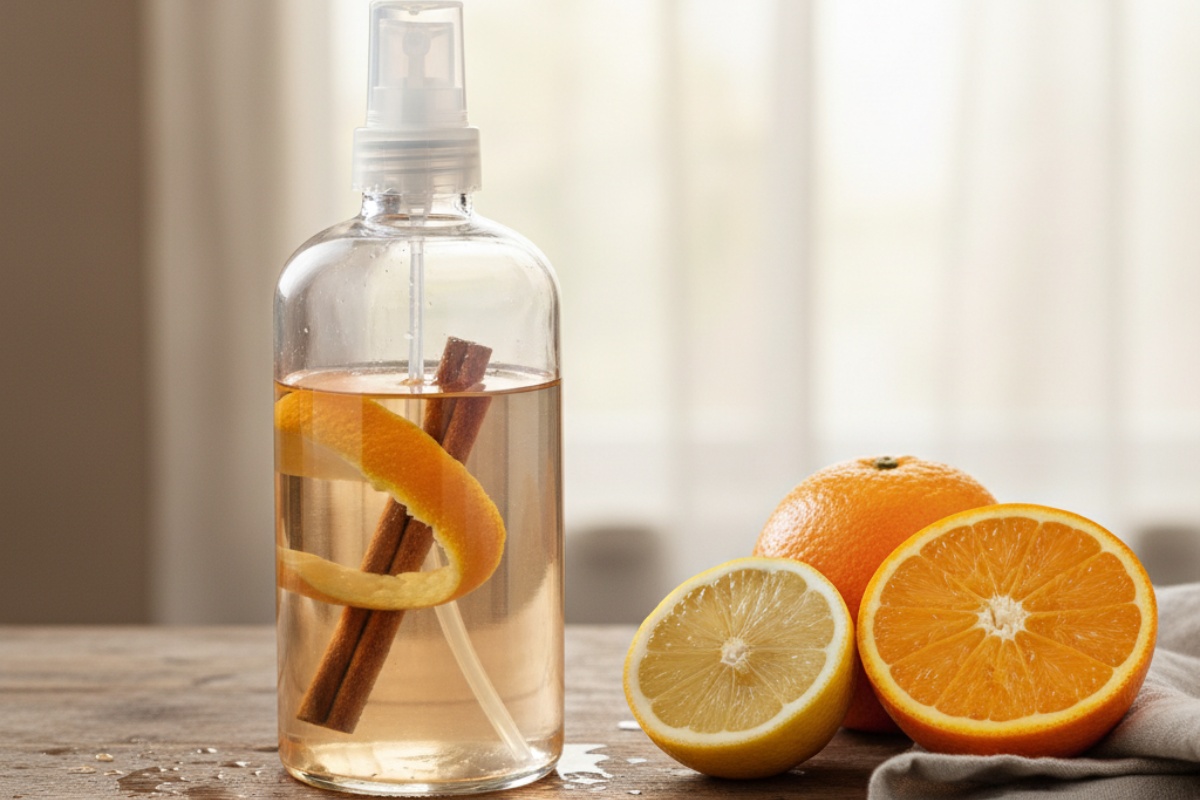 Priprema prirodnog osveživača u kuhinji