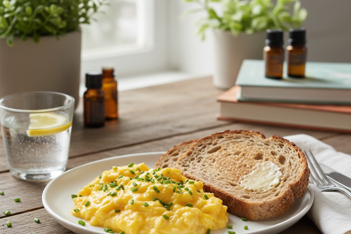 Šefica kuhinje pokazuje tehniku pripreme jaja