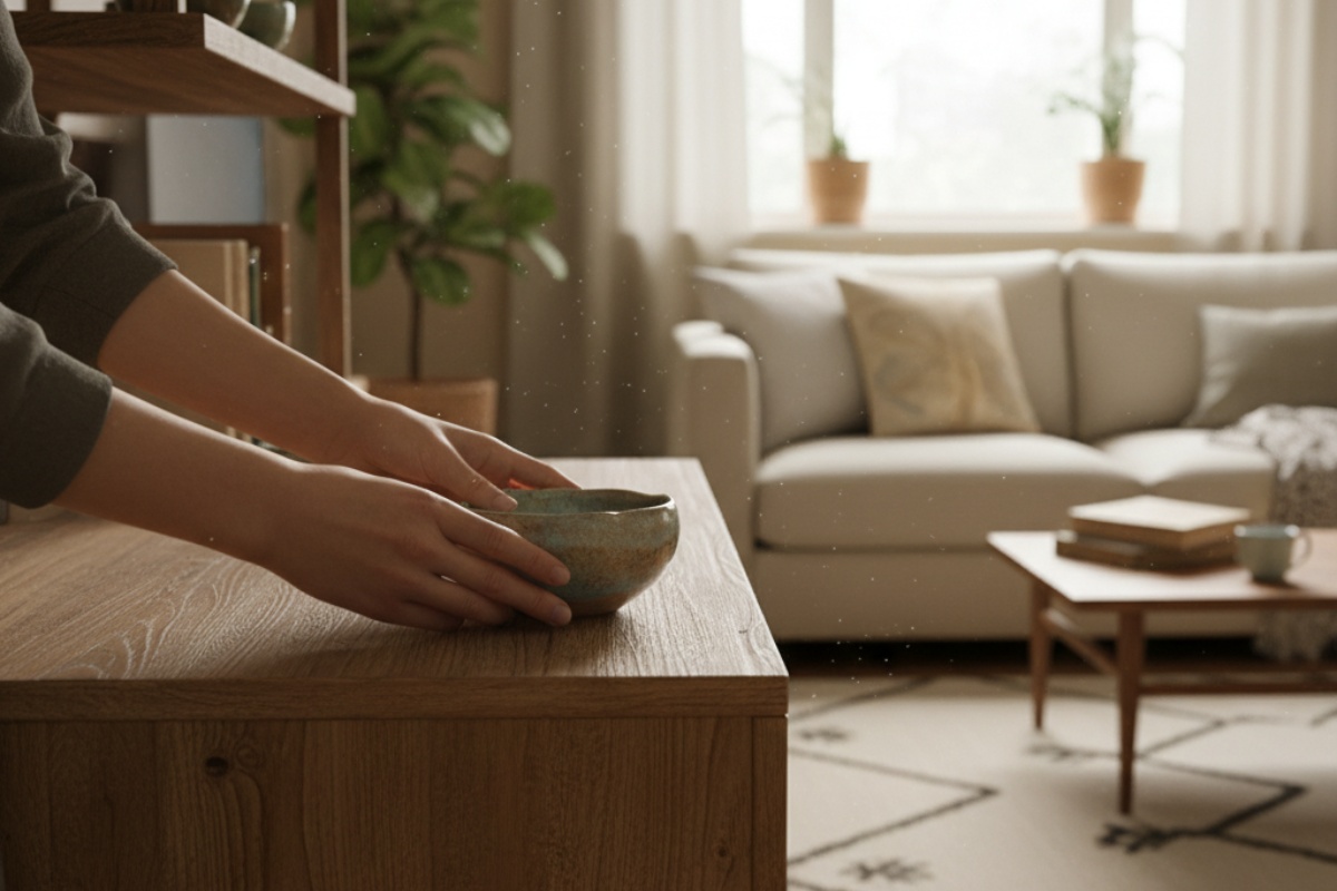 Priprema soli i sirćeta za osvežavanje kuhinje