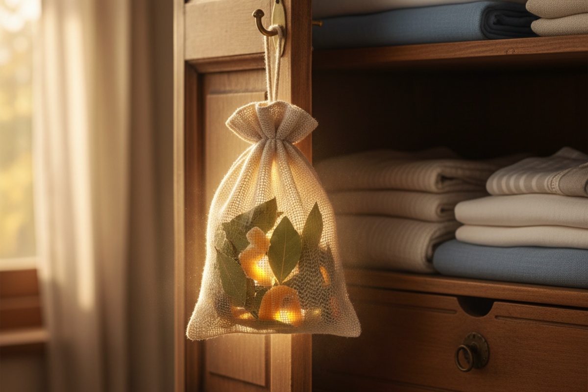 Priprema praha od lovora i limunove kore