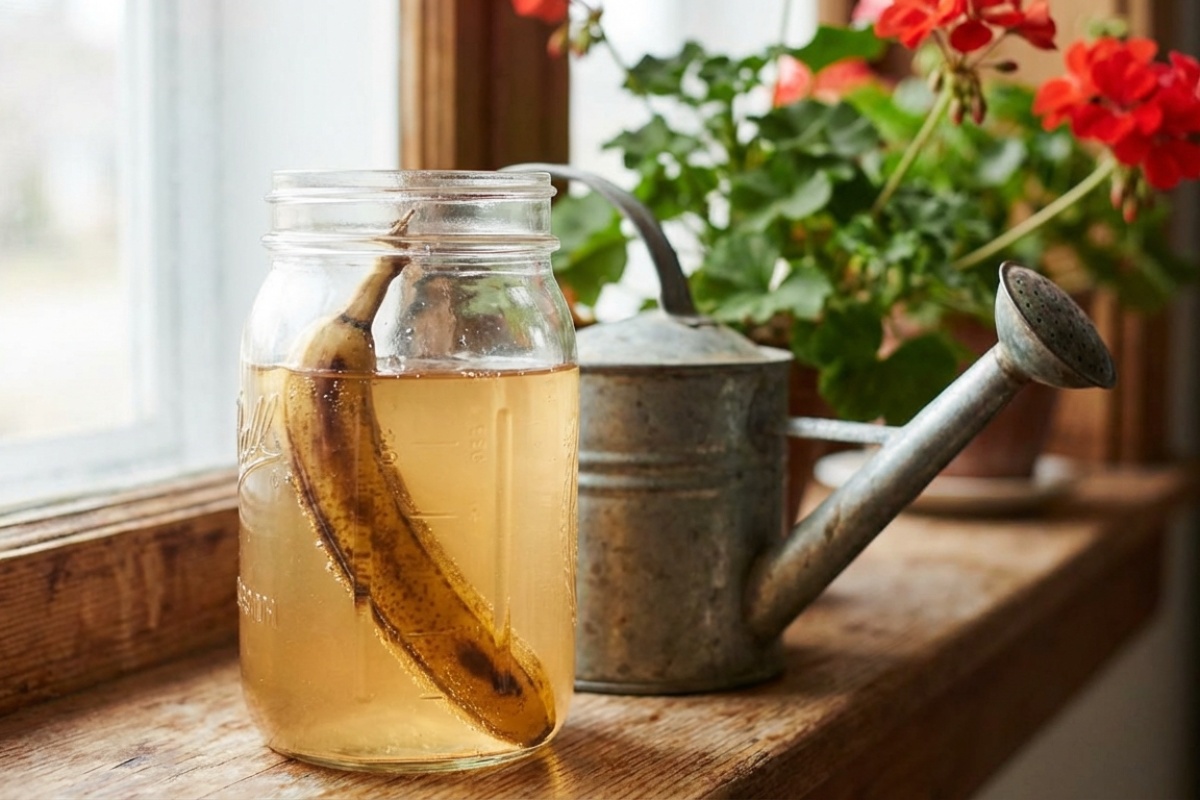 Zdrava i bujna kućna biljka kao rezultat prirodnog đubrenja