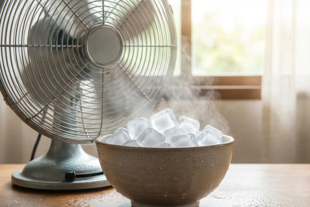 Stavljanje zdjele s ledom ispred ventilatora: čemu služi i kada je učinkovito
