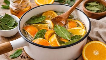 Kuvanje kora pomorandže i lovorovog lista kod kuće: čemu služi i zašto se preporučuje