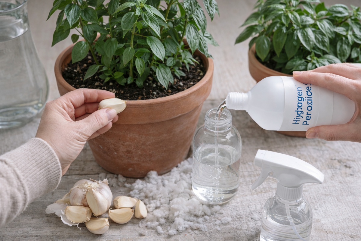 Korišćenje čenova belog luka i hidrogena: čemu služe i zašto se preporučuju za biljke