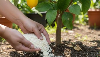 Stavljanje sirovog pirinča u zemlju limuna: koje su prednosti i čemu služi