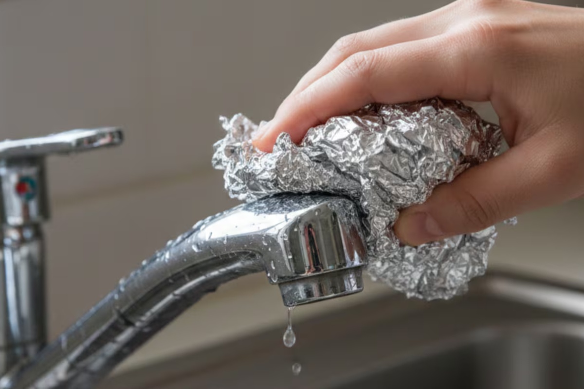 Korišćenje aluminijumske folije na kuhinjskim slavinama: čemu služi i zašto se preporučuje