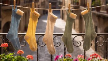 Kačenje starih čarapa punjenih sapunom na balkon: čemu služi