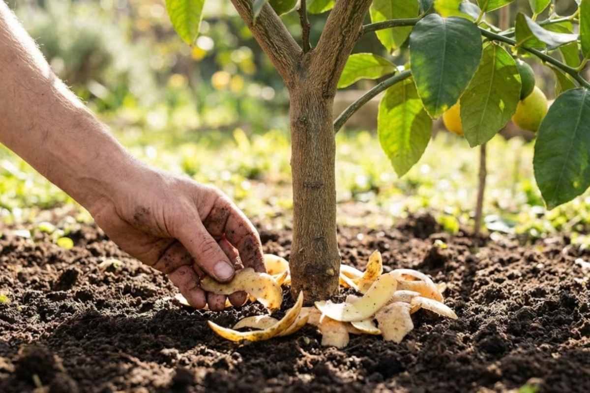 Stavljanje ljuske krompira u zemlju limuna: koje su prednosti i čemu služi