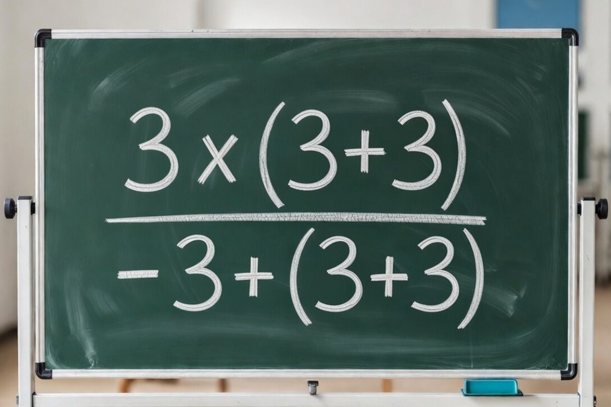 Koliko je 3 x (3 + 3) - 3 + ( 3 + 3)? Matematički zadatak koji stavlja genije na test