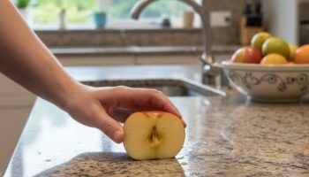 Trljanje jabuke o kuhinjsku radnu ploču: čemu služi i zašto se preporučuje