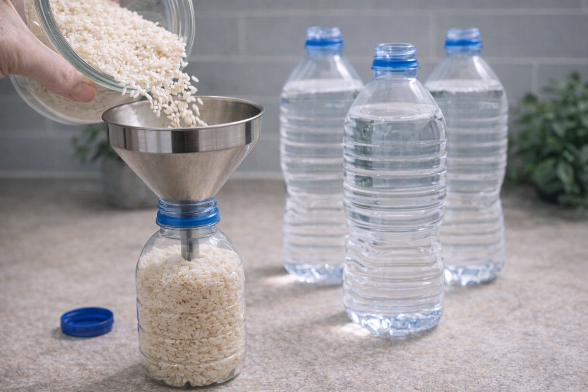 Stavljanje pirinča u flaše za vodu koje koristite kod kuće: čemu služi i zašto se preporučuje – image 1