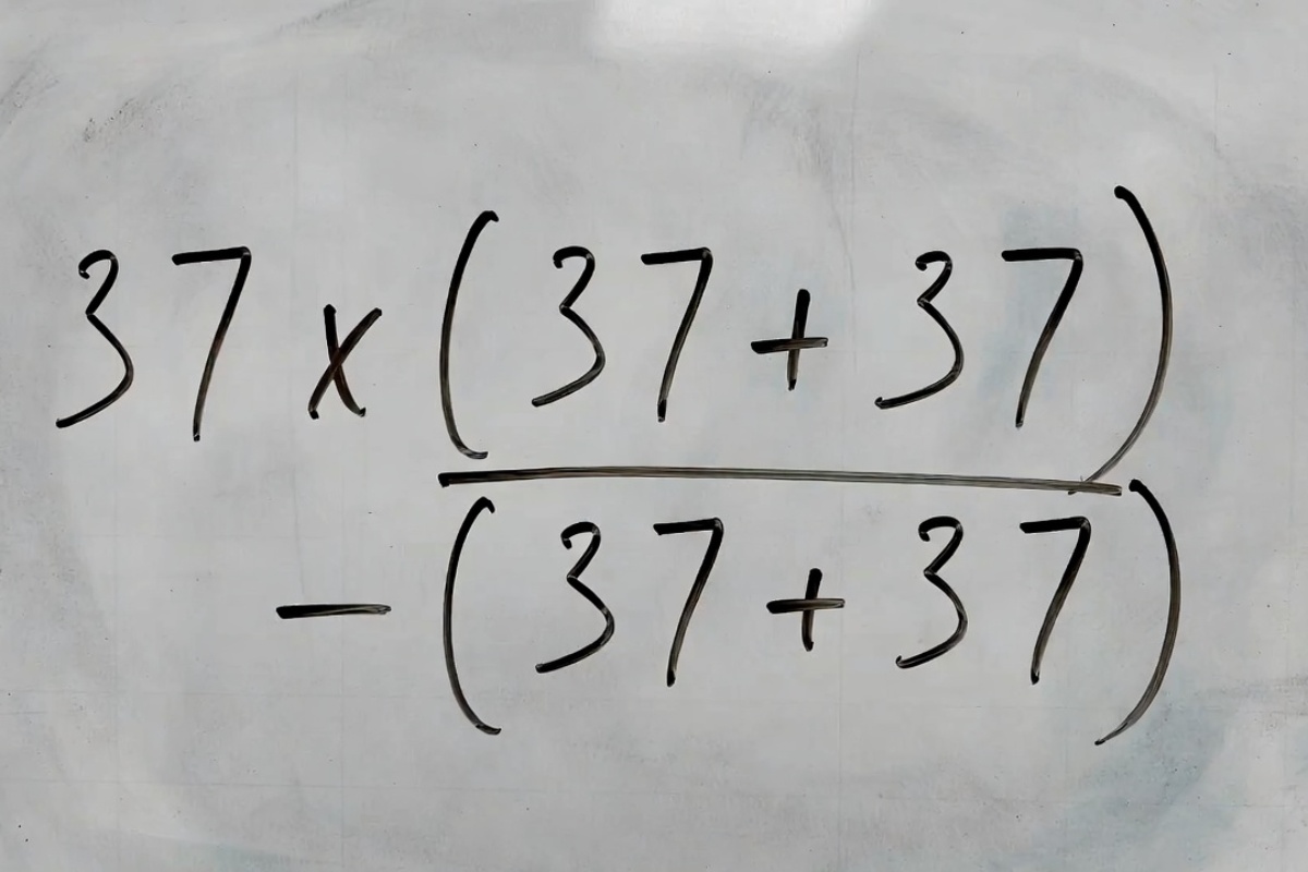 Koliko je 37 x (37 + 37) - (37 + 37)? Matematički zadatak koji stavlja genije na test – image 1