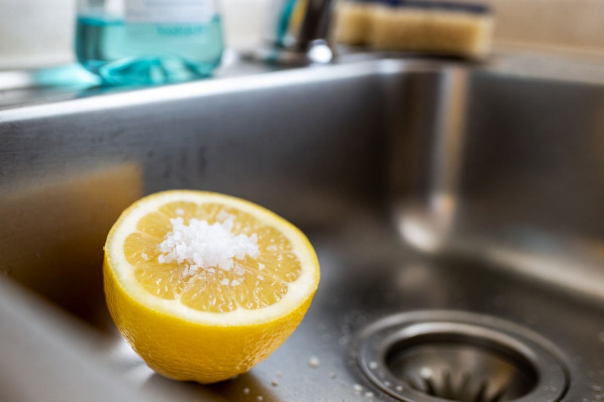 Stavite pola limuna sa solju u kuhinjsku sudoperu: čemu služi i kakav efekat ima – image 1