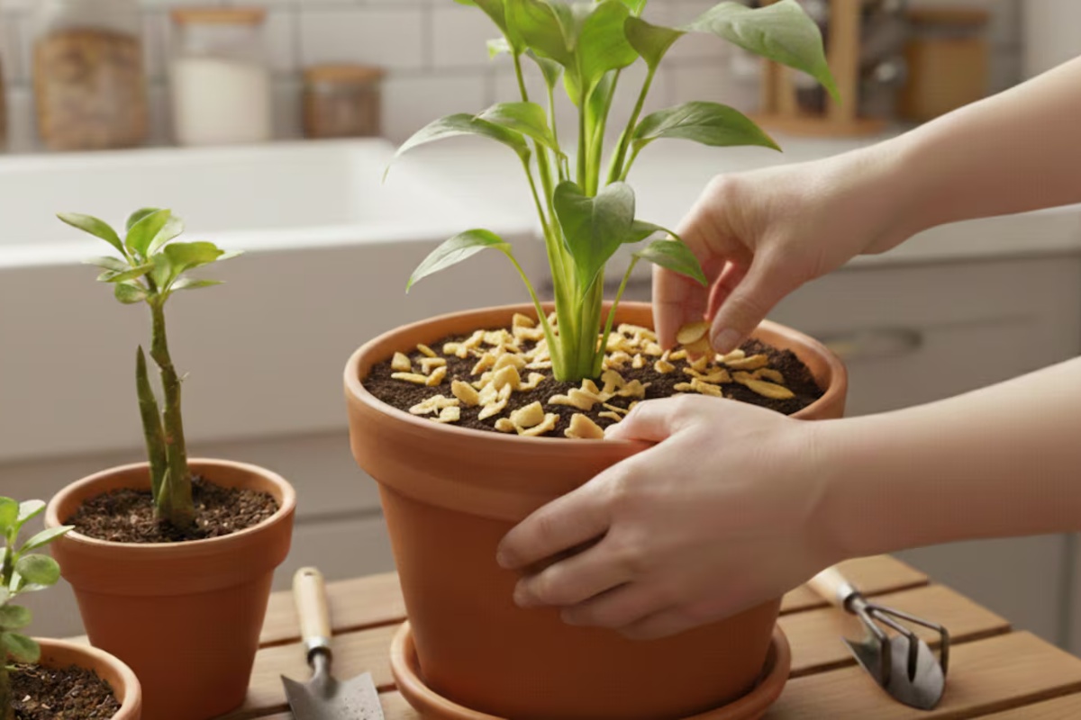 Zakopavanje kora od banane u zemlju potosa: čemu služi – image 2