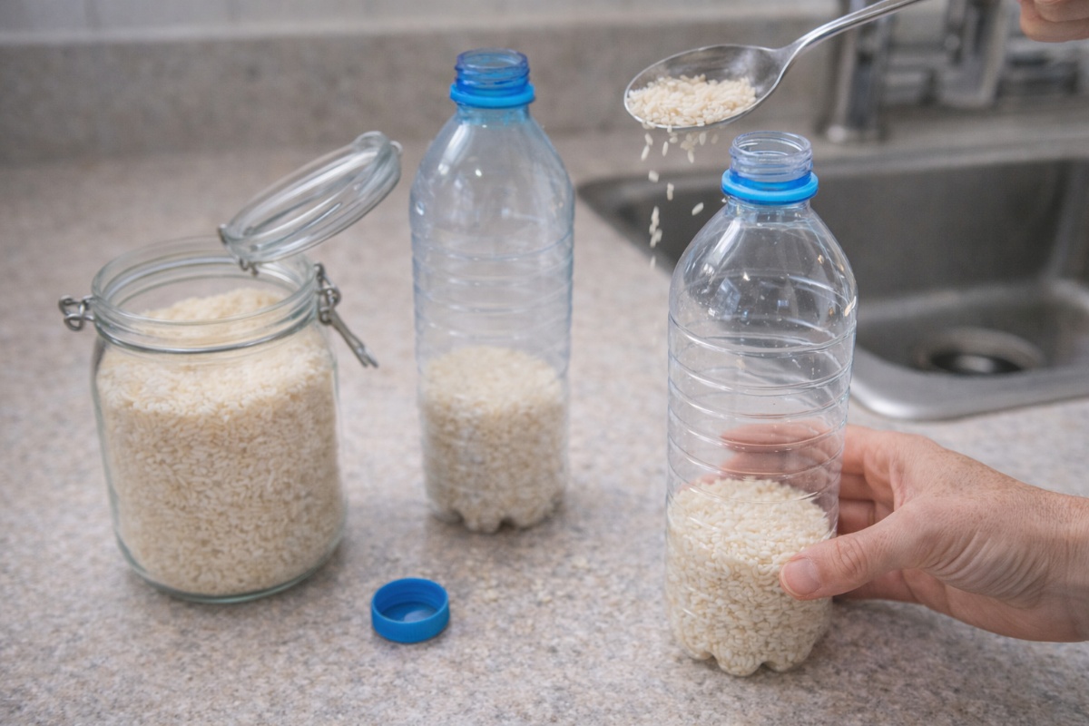 Stavljanje pirinča u flaše za vodu koje koristite kod kuće: čemu služi i zašto se preporučuje – image 2
