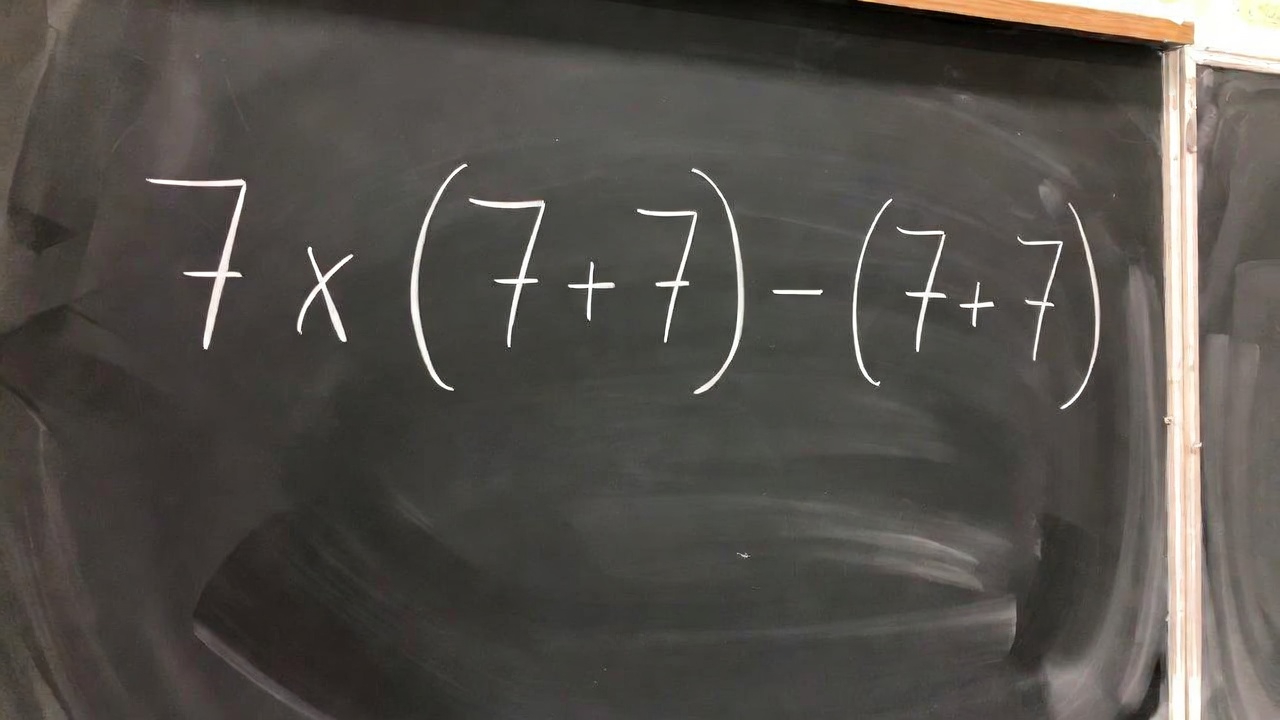 Koliko je 7 x (7 + 7) - (7 + 7)? Matematički zadatak koji testira genijalce – image 2