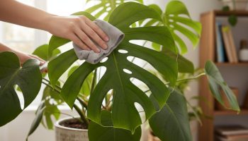 Cómo limpiar las hojas de la monstera para que luzcan brillantes y verdes