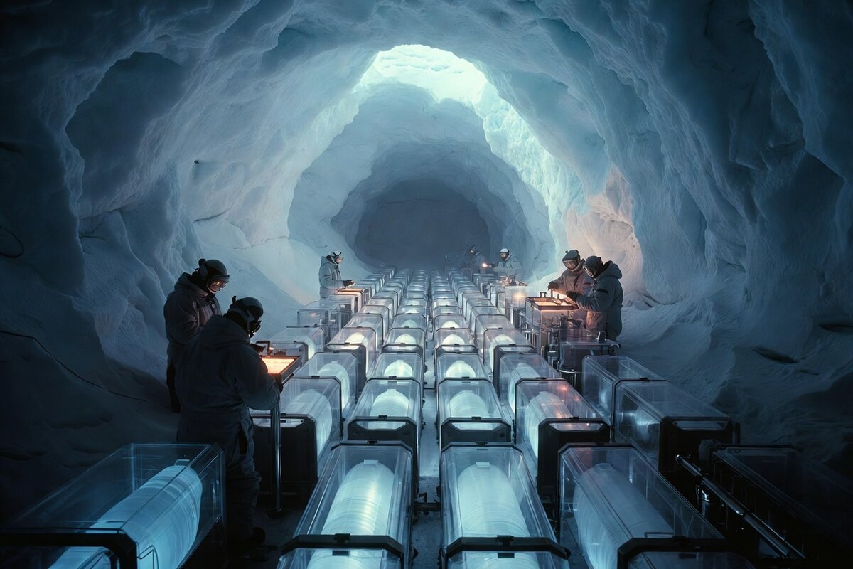 Biblioteka leda na Antarktiku