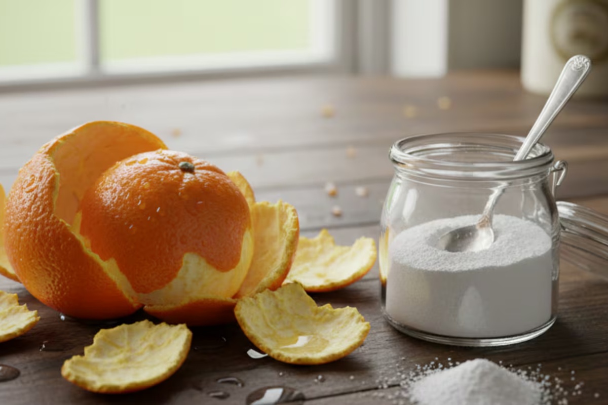 Miješanje kora naranče i sode bikarbone: zašto se preporučuje i čemu služi