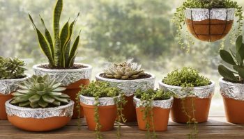 Upotreba aluminijumske folije u saksijama sa sukulentima: zašto je potrebna i kako je koristiti