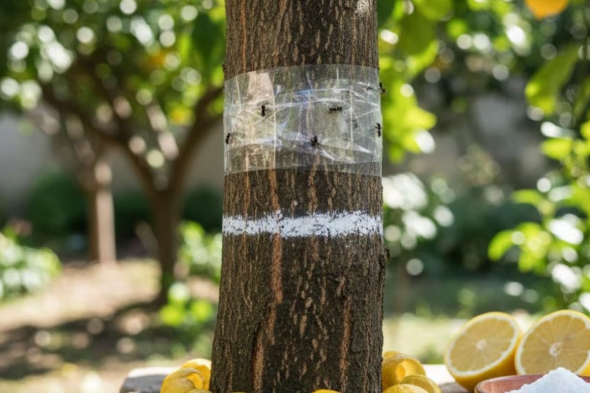 Lepljenje lepljive trake na stablo limuna: čemu služi ovaj trik koji preporučuju baštovani