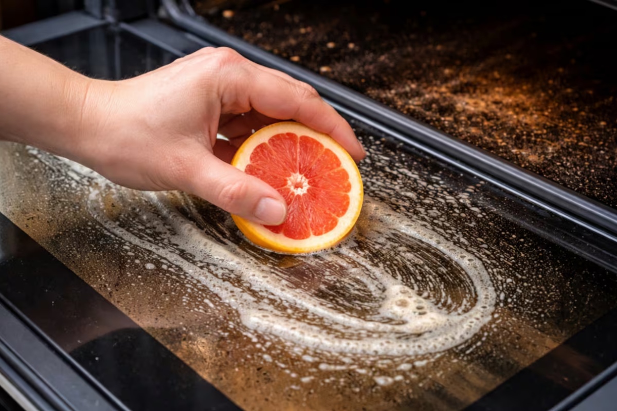 Trljanje pola grejpfruta o staklo rerne: zašto to preporučuju i čemu služi