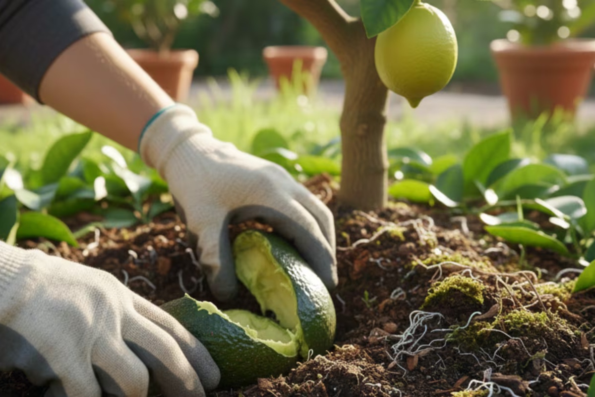 Zakopavanje kora avokada u zemlju limuna: koje su prednosti i kako to uraditi