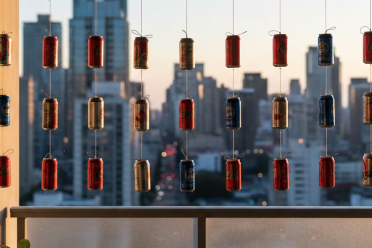 Kačenje limenki gaziranih pića na balkon: zašto se preporučuje i čemu služi