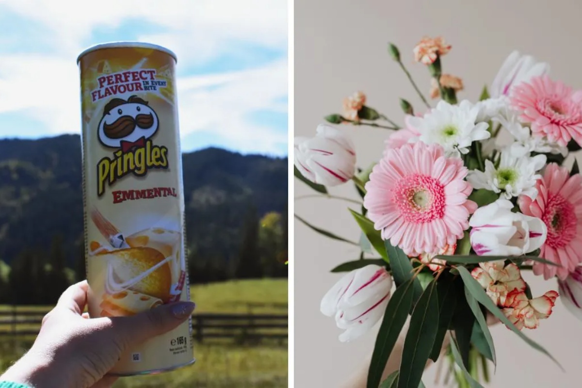 Koristeći limenku čipsa, naučite kako da napravite prelepu vazu za svoj dom