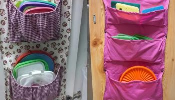 Uradi sam: ako vam preostane komad tkanine, napravite veoma koristan organizator za kuhinjski pribor