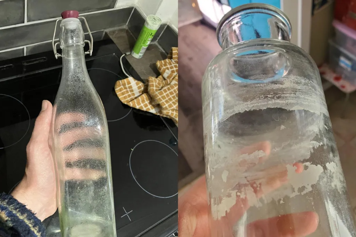 Kako očistiti veoma usku staklenu flašu: zahvaljujući kućnom triku