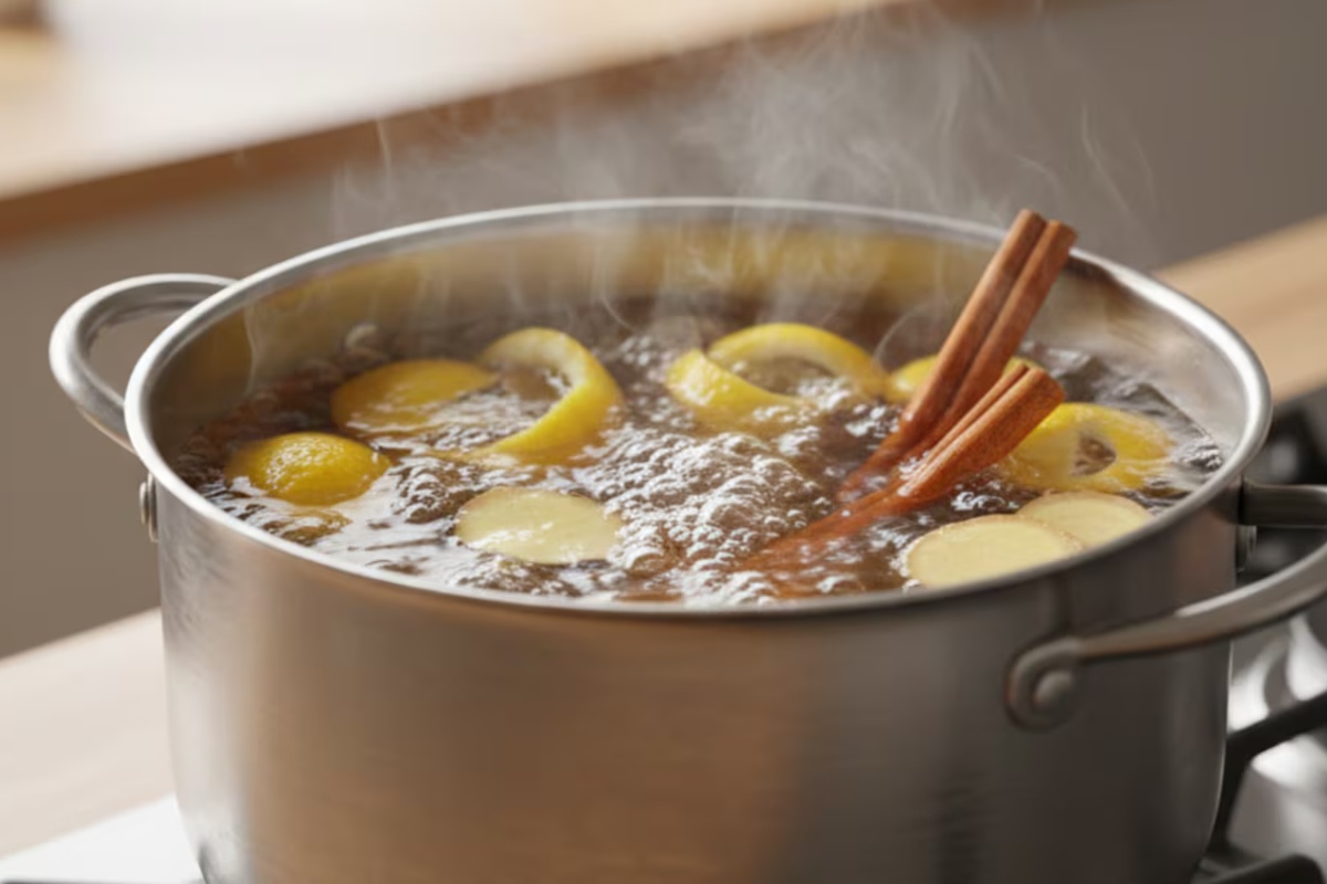 Kuvanje kora limuna, cimeta i đumbira: zašto se preporučuje i čemu služi