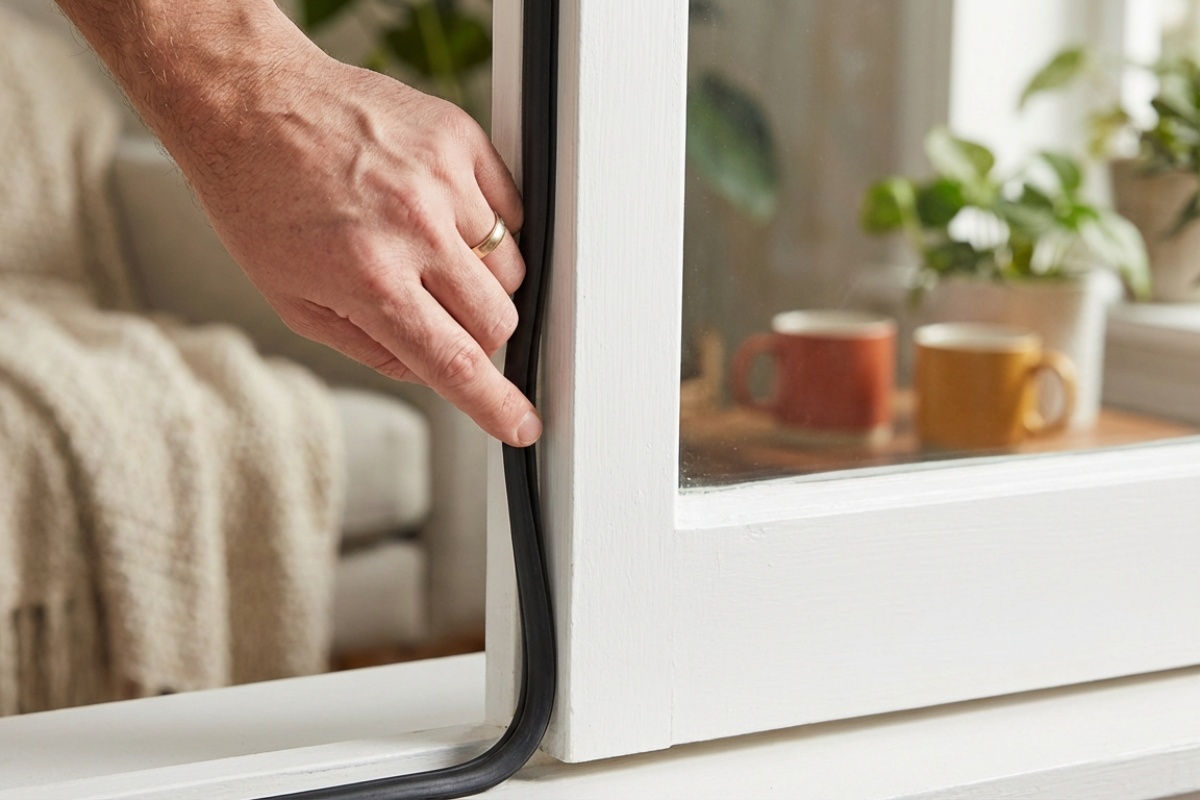 Da biste uštedeli na grejanju, potrebno je poboljšati izolaciju. To možete uraditi sami gumenom trakom koja košta 5 € na okvirima vrata i prozora