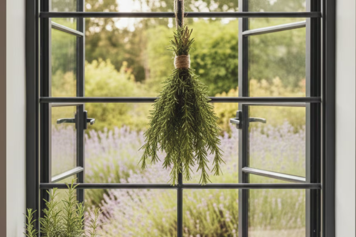 Kačenje grančica ruzmarina na rešetke prozora: čemu služi i koje su prednosti