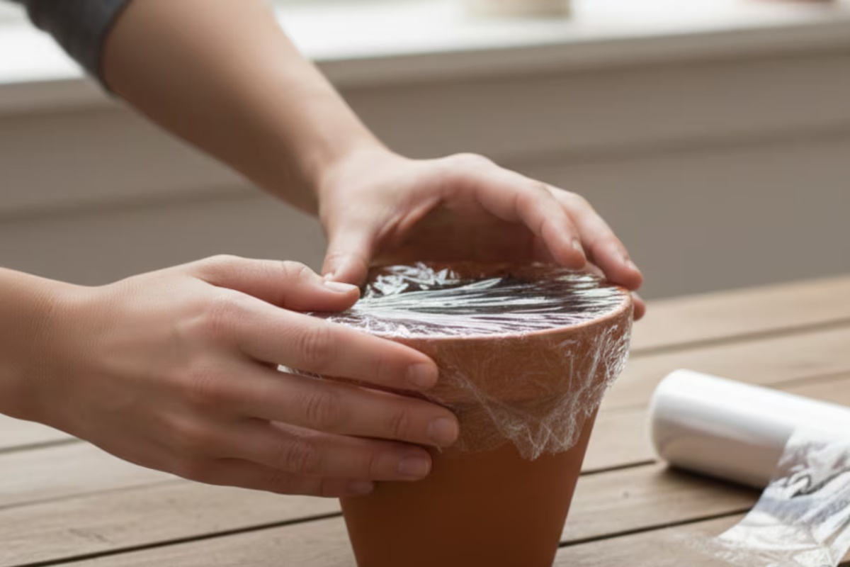 Stavljanje prozirne folije u saksije: zašto se preporučuje i čemu služi