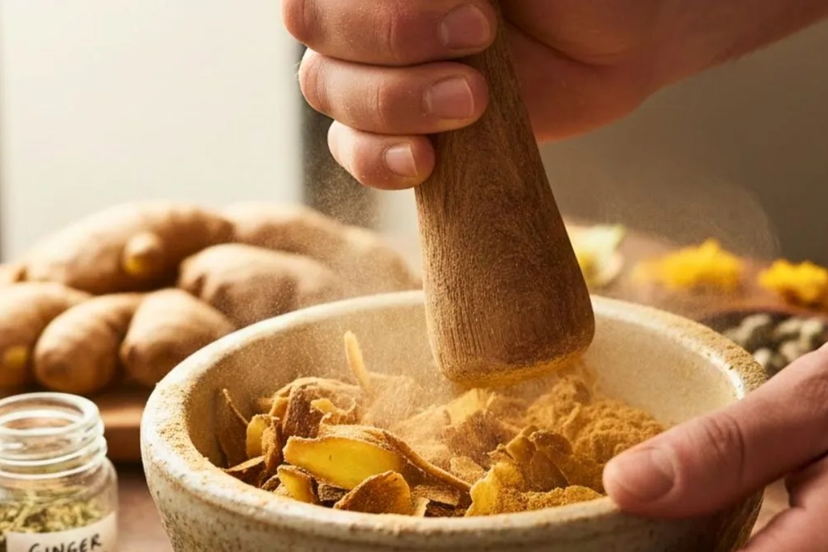 Usitnjavanje kore đumbira: zašto se preporučuje i koje su prednosti