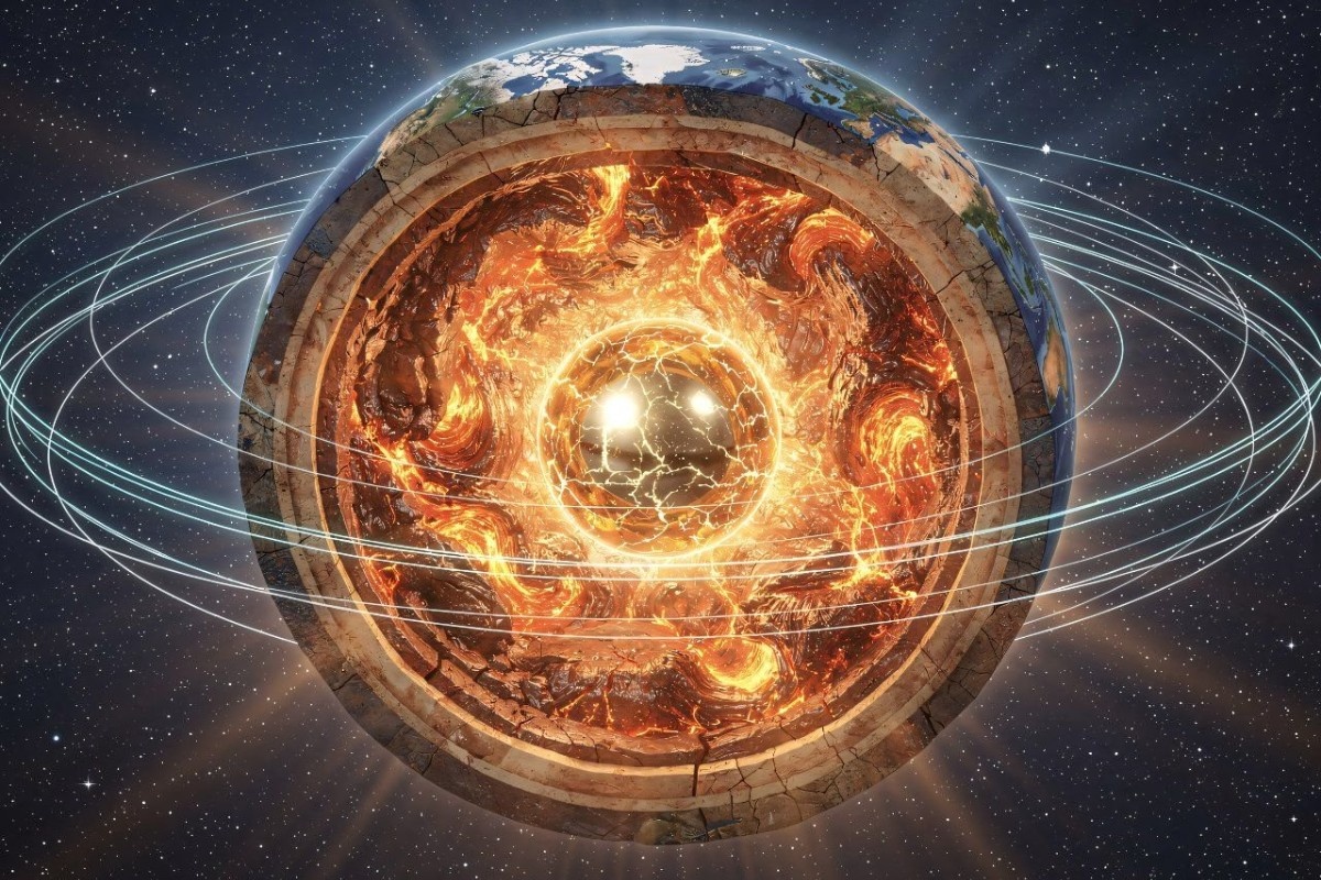 Geolozi u časopisu Nature tvrde da dve ogromne mase vrele stene utiču na magnetno polje Zemlje