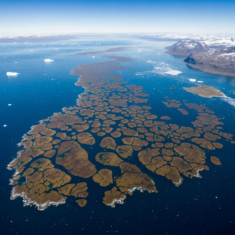 Putem satelita detektovano 8.000 'plutajućih tepiha' algi na Grenlandu koji su ključni za morske rezerve ugljenika